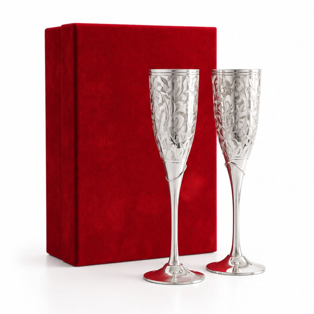 Brass Flutes Set German Silver Coated