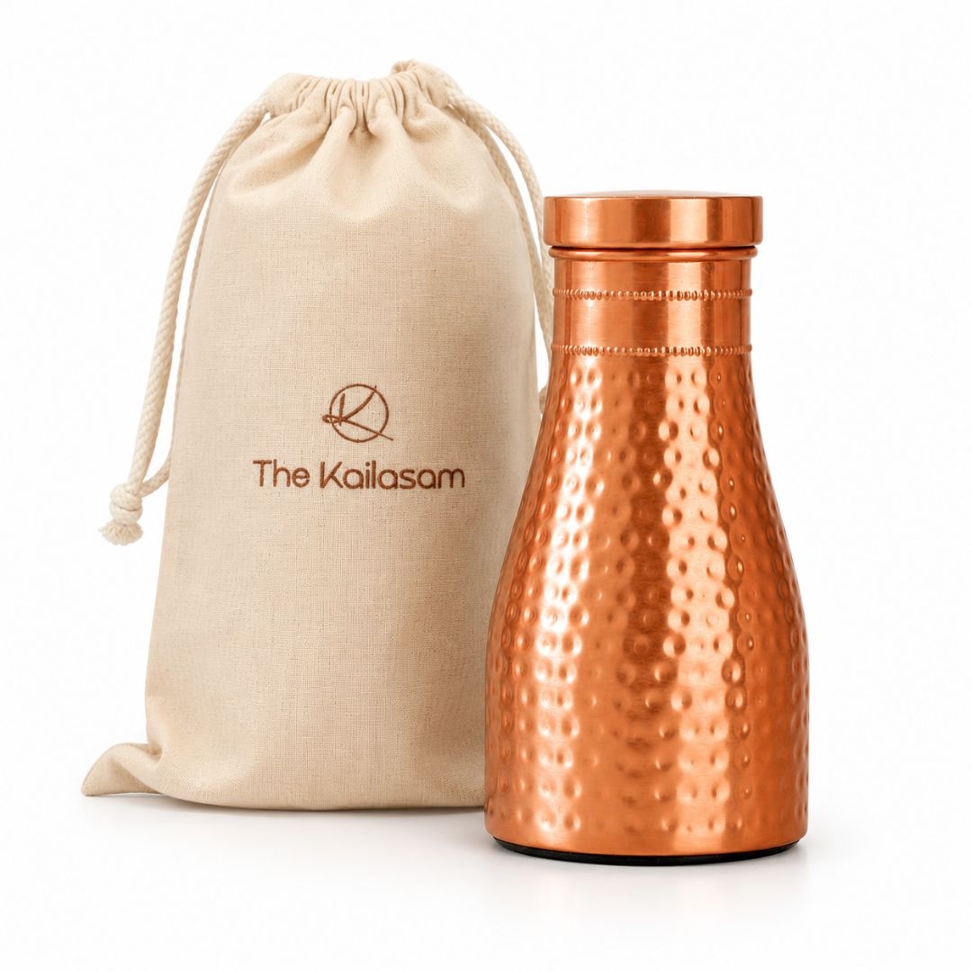 Bedside Pure Copper Water Pot 950 ml
