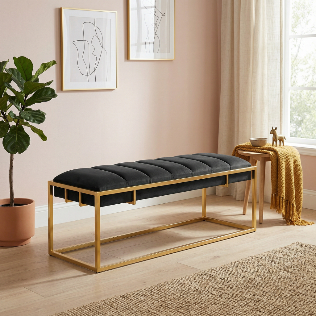 Metal Modern Comfort Bench