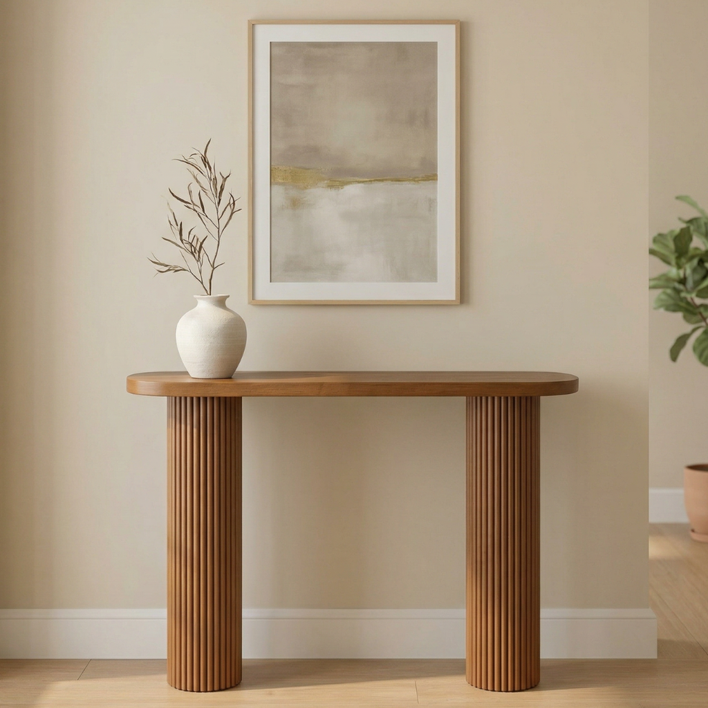 Stanza Fluted Console Table