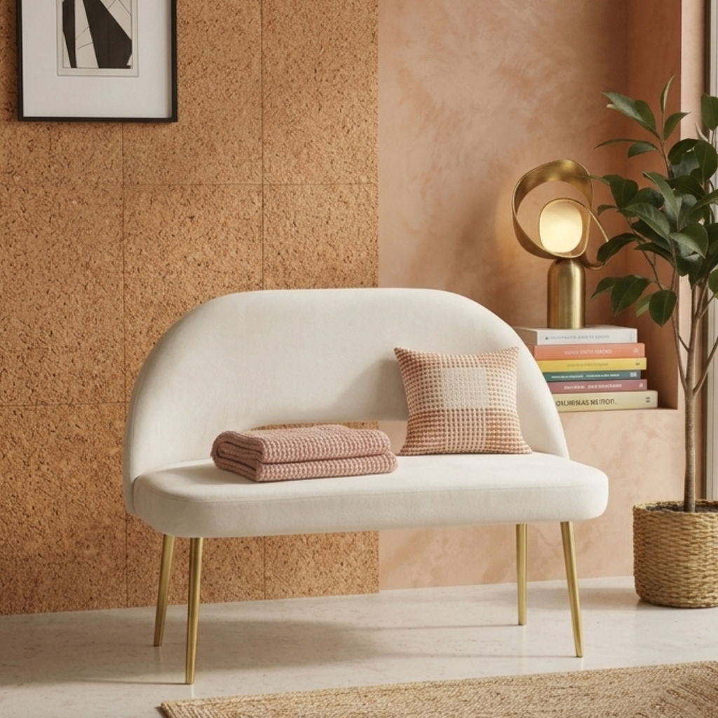 Modern Curved Settee