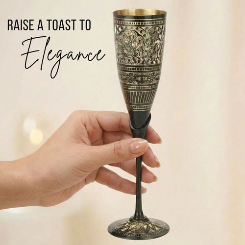 Brass Flutes Set Antique Finish
