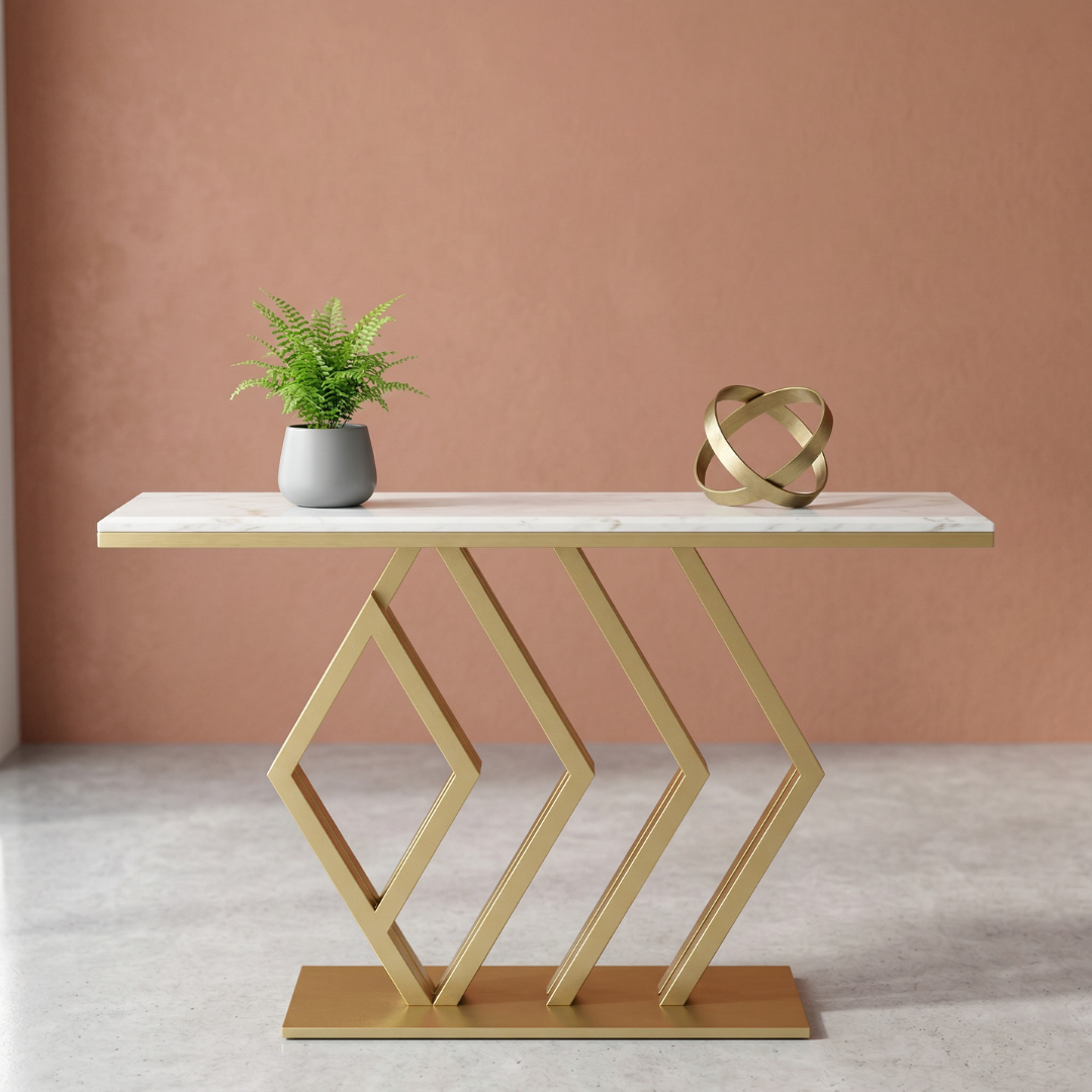 Auric Prism Console Table