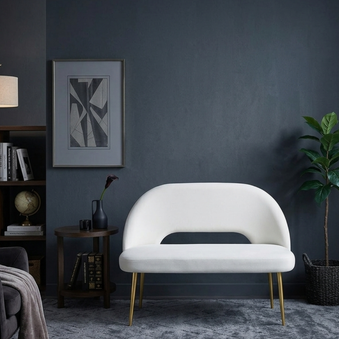 Modern Curved Settee
