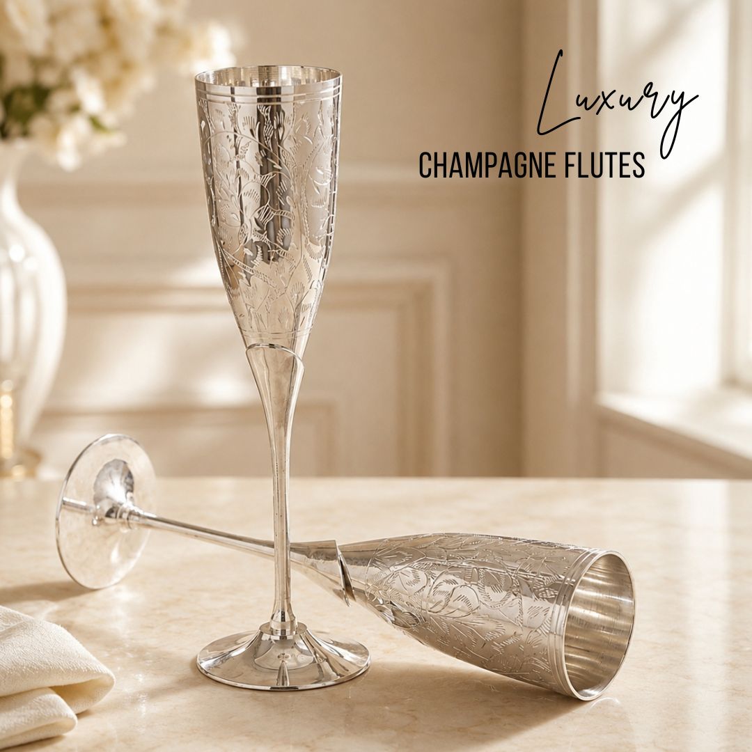 Brass Flutes Set German Silver Coated
