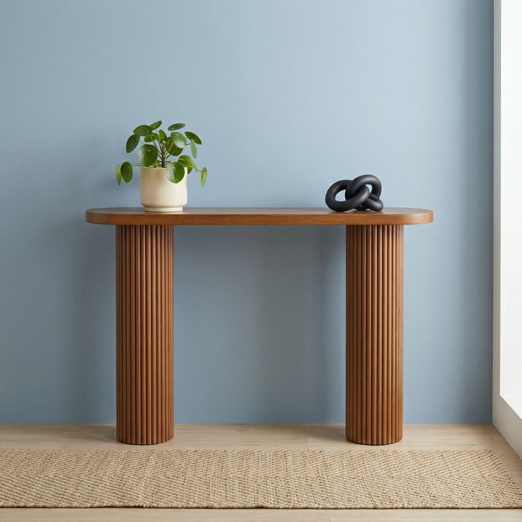 Stanza Fluted Console Table