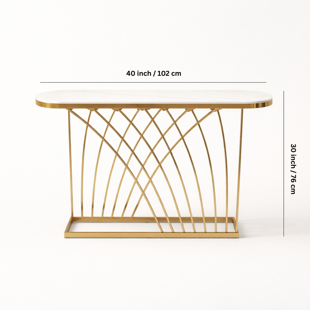 Auric Elegance Console Table