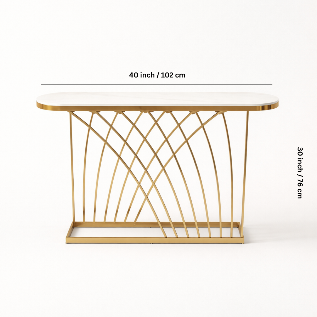 Auric Elegance Console Table