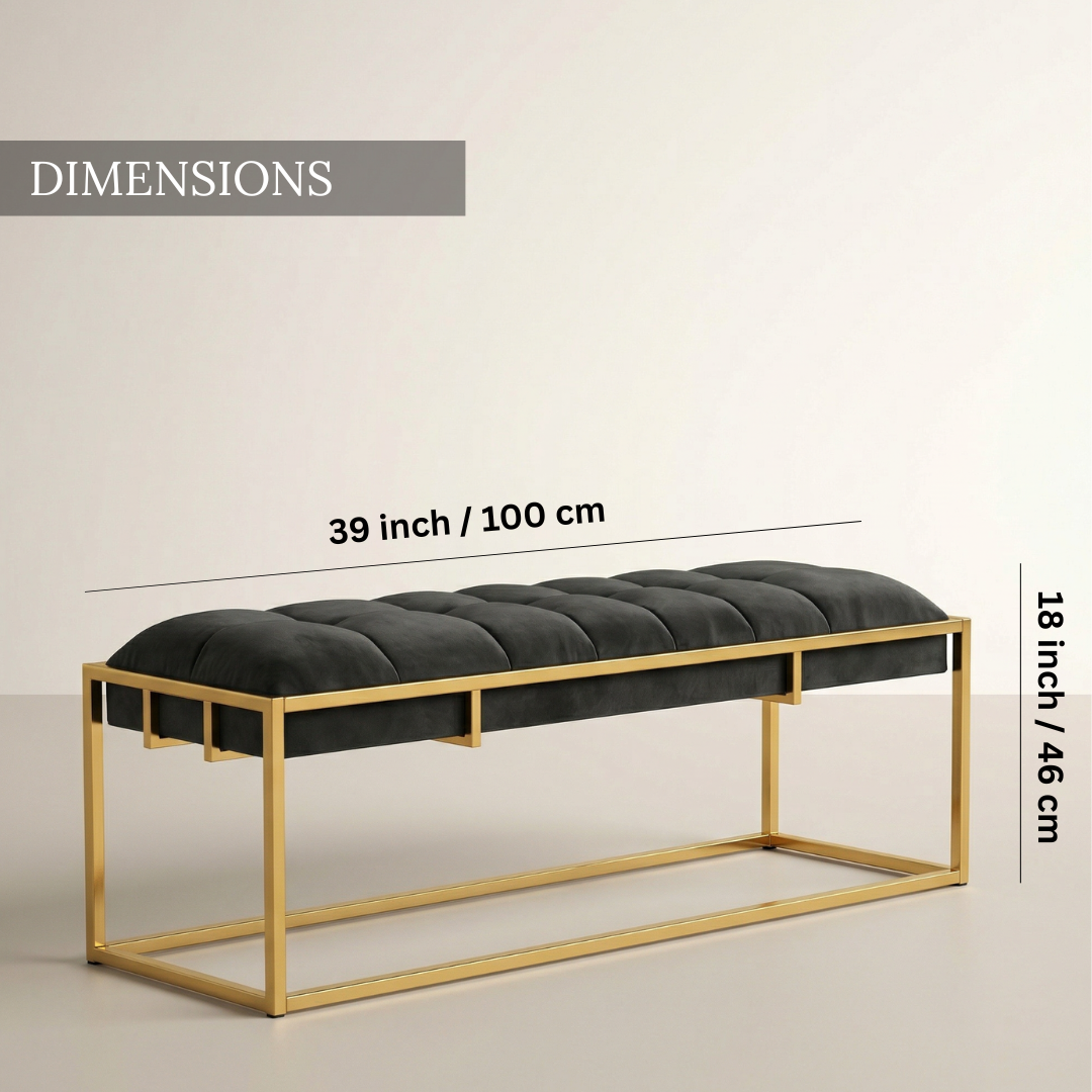 Metal Modern Comfort Bench
