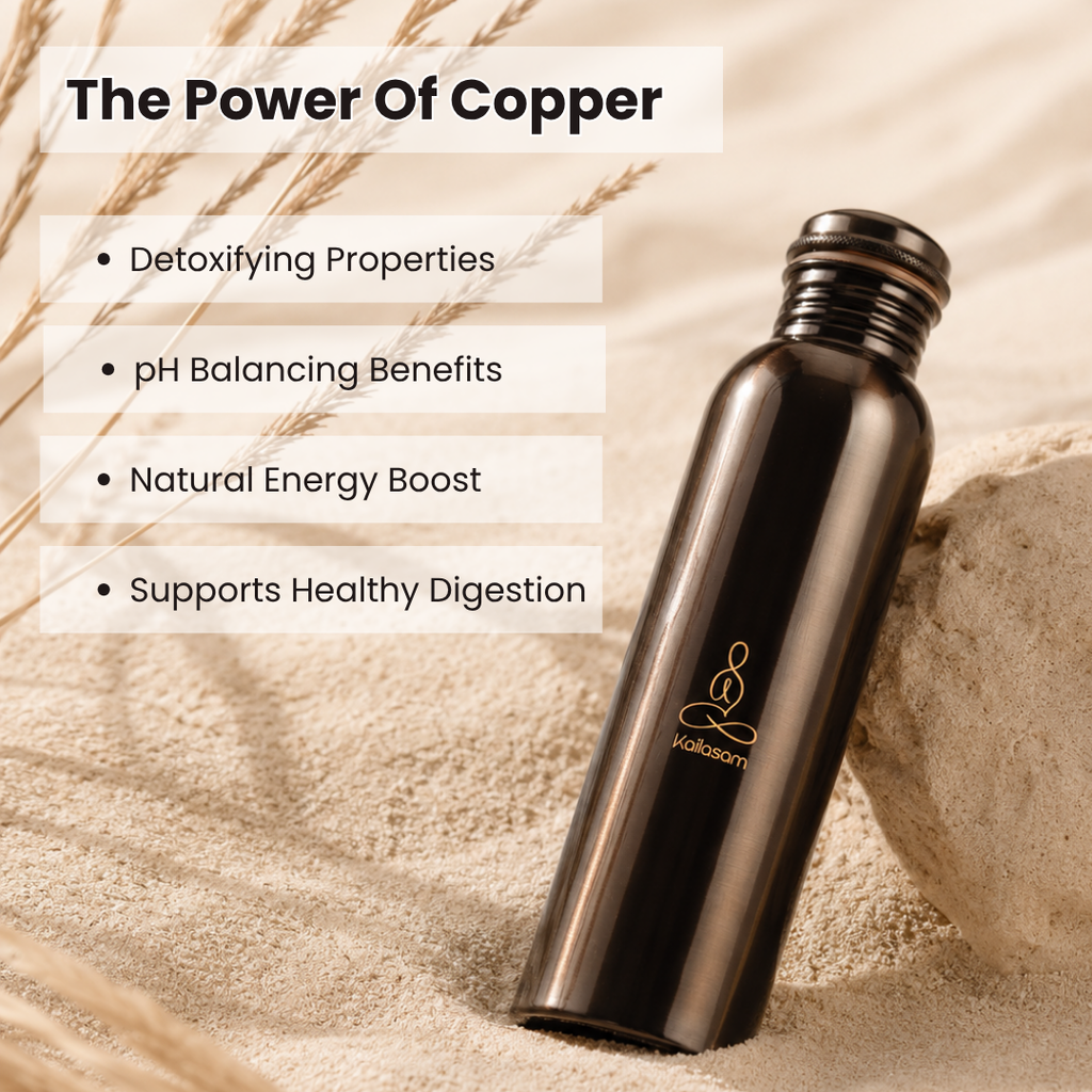 Zen Pure Copper Water Bottle 950 ml