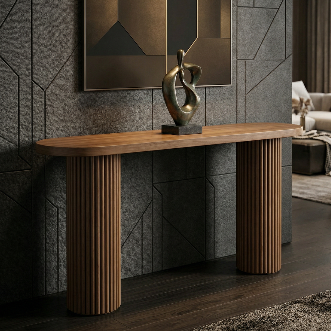 Stanza Fluted Console Table