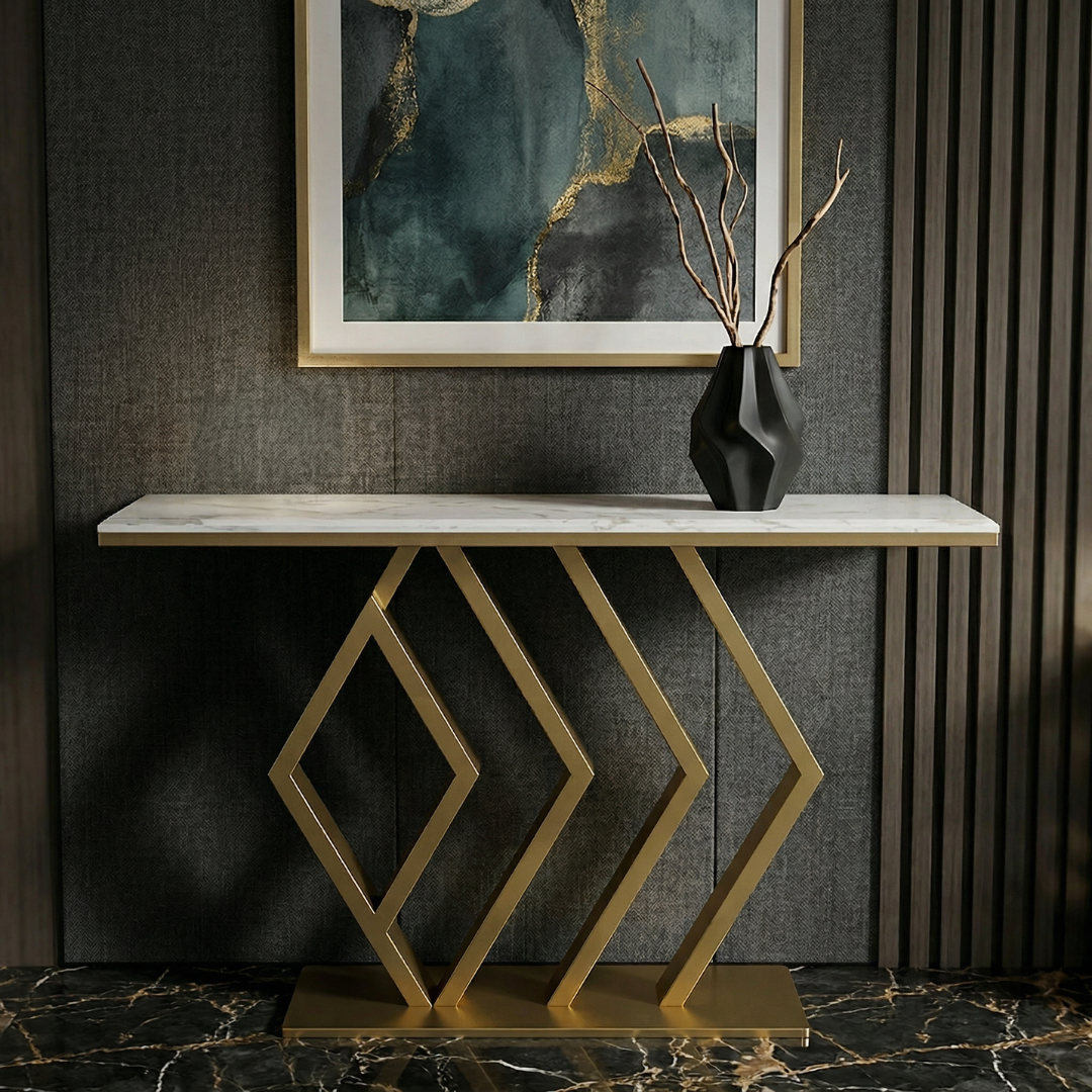 Auric Prism Console Table