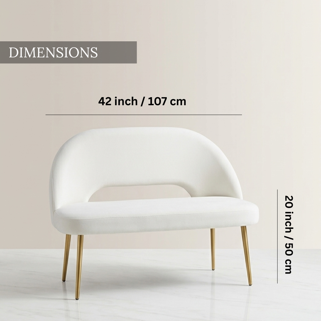 Modern Curved Settee