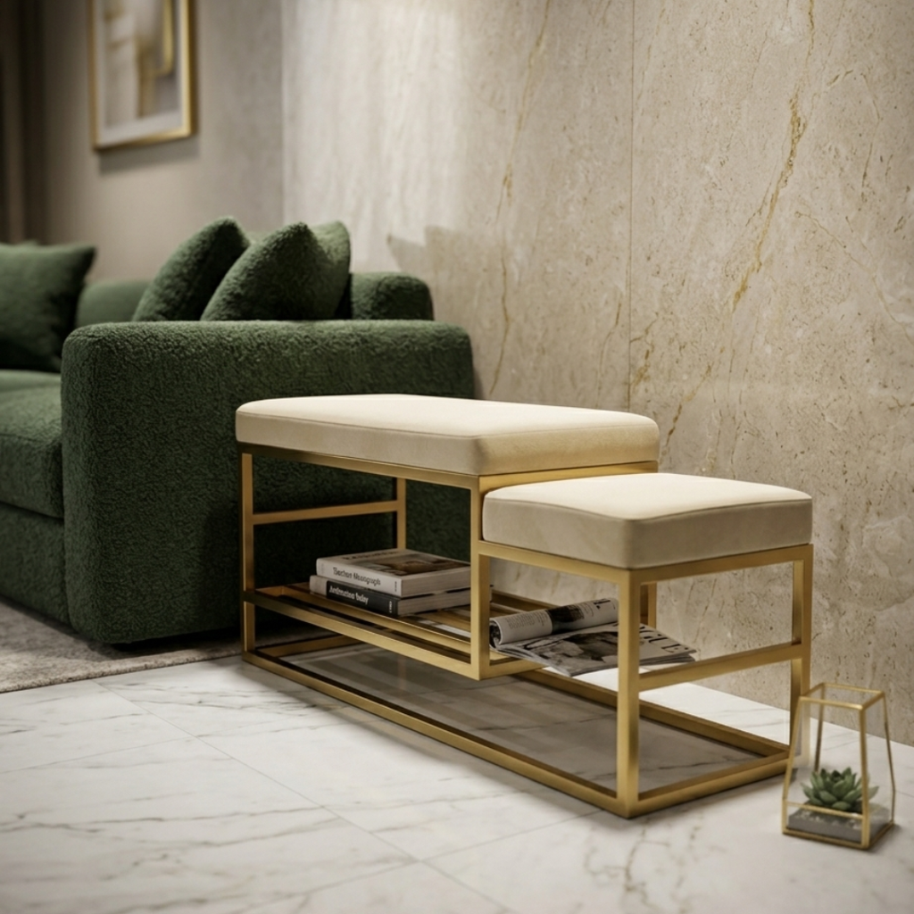 Plush Comfort Bench