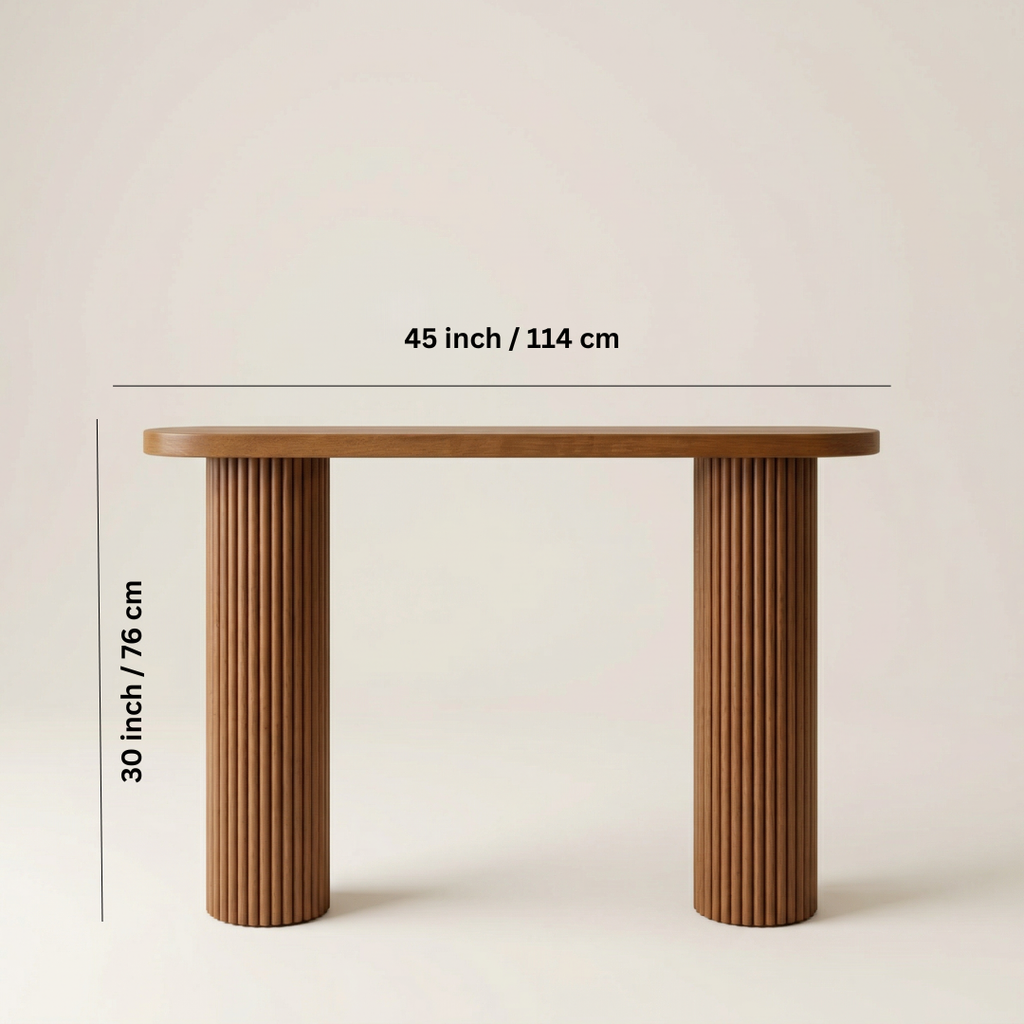 Stanza Fluted Console Table