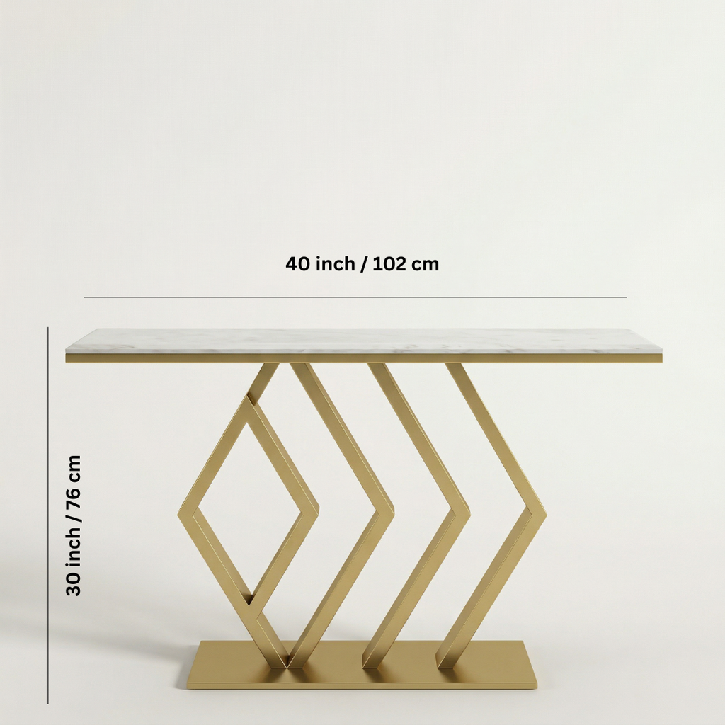 Auric Prism Console Table