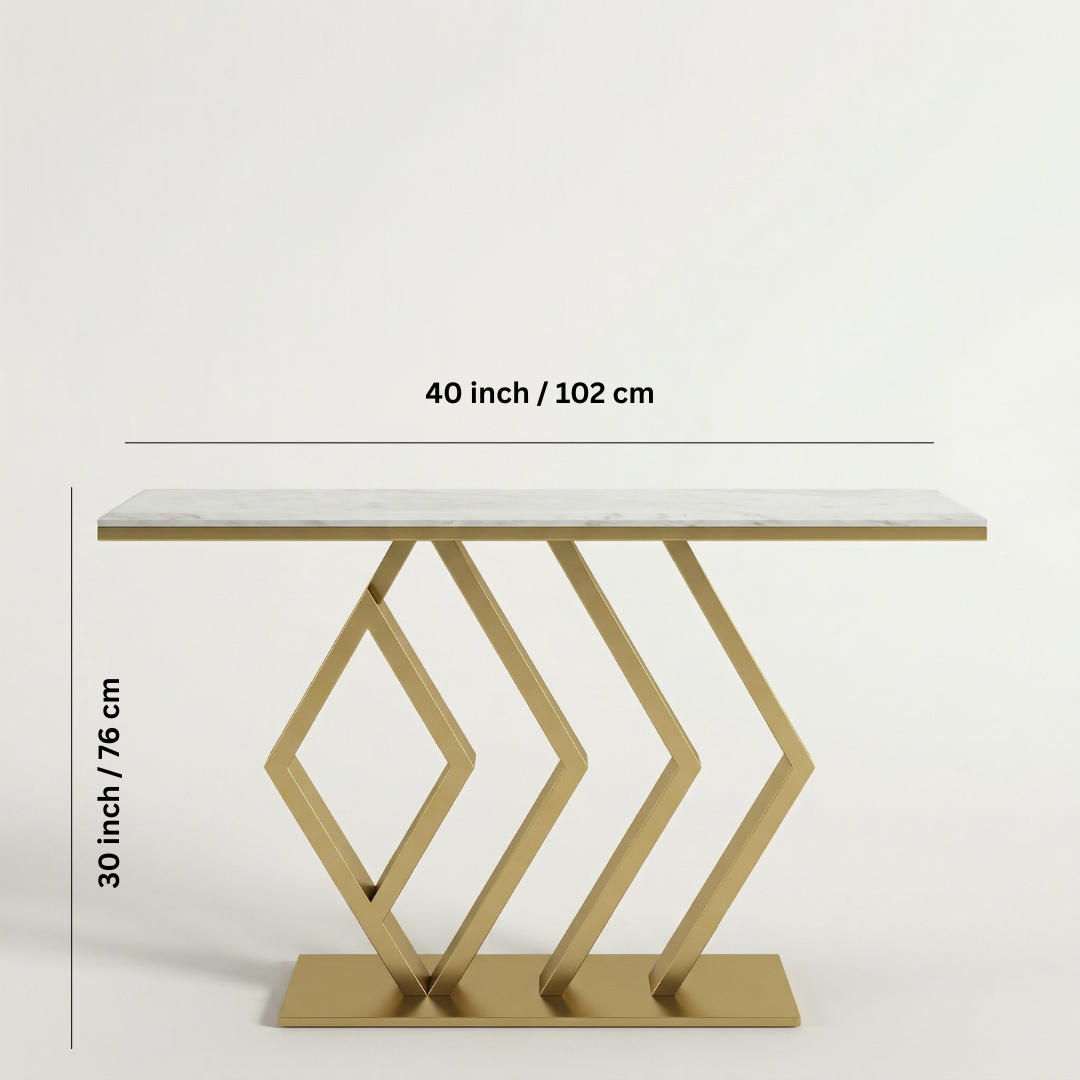 Auric Prism Console Table