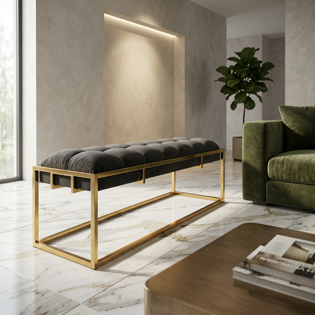 Metal Modern Comfort Bench
