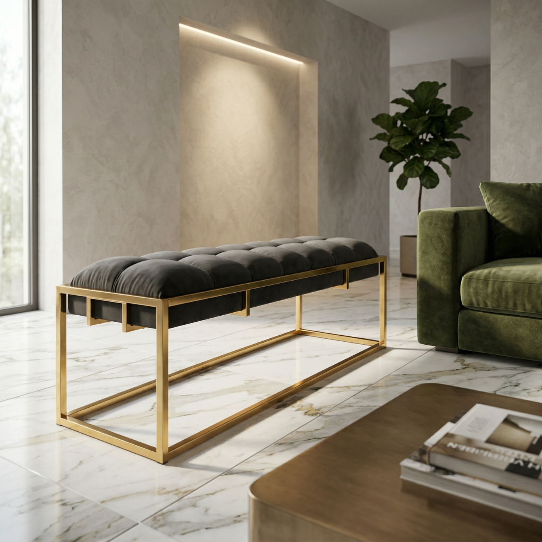 Metal Modern Comfort Bench