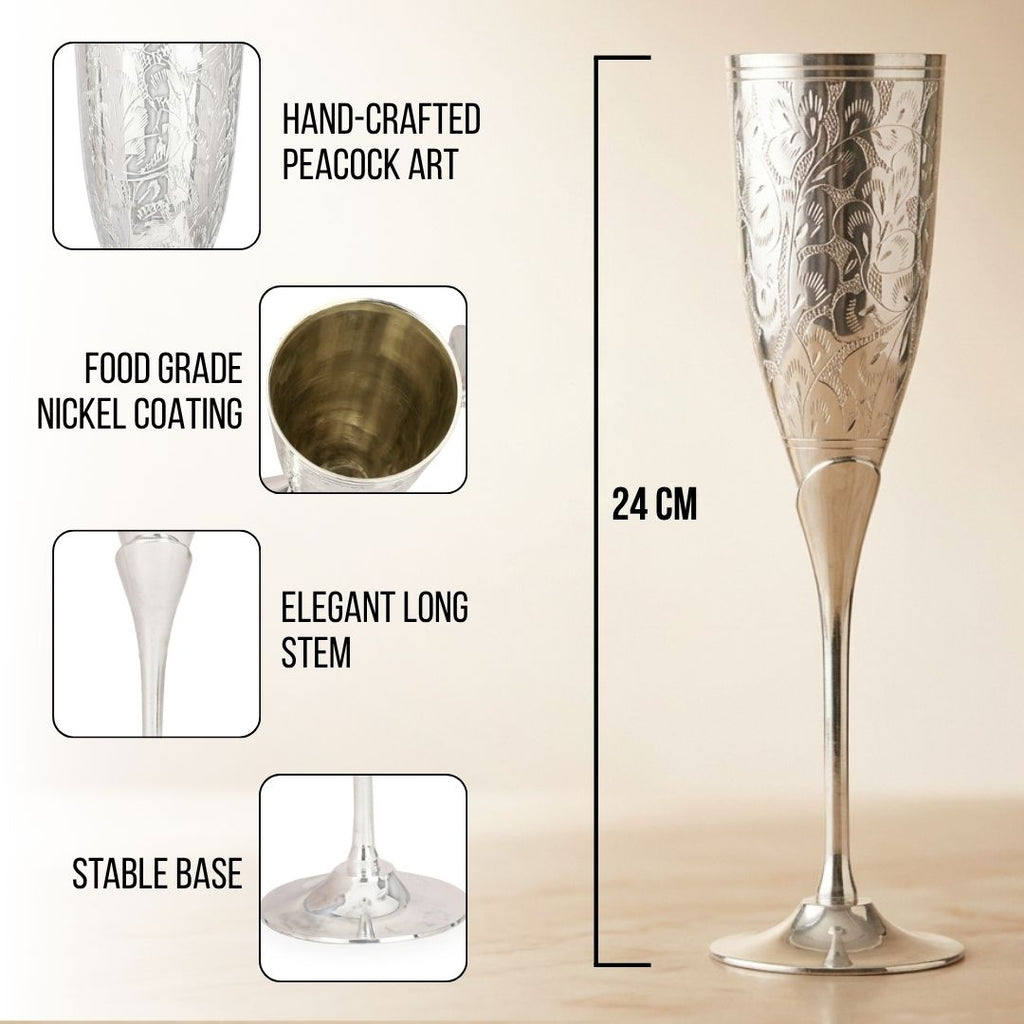 Brass Flutes Set German Silver Coated