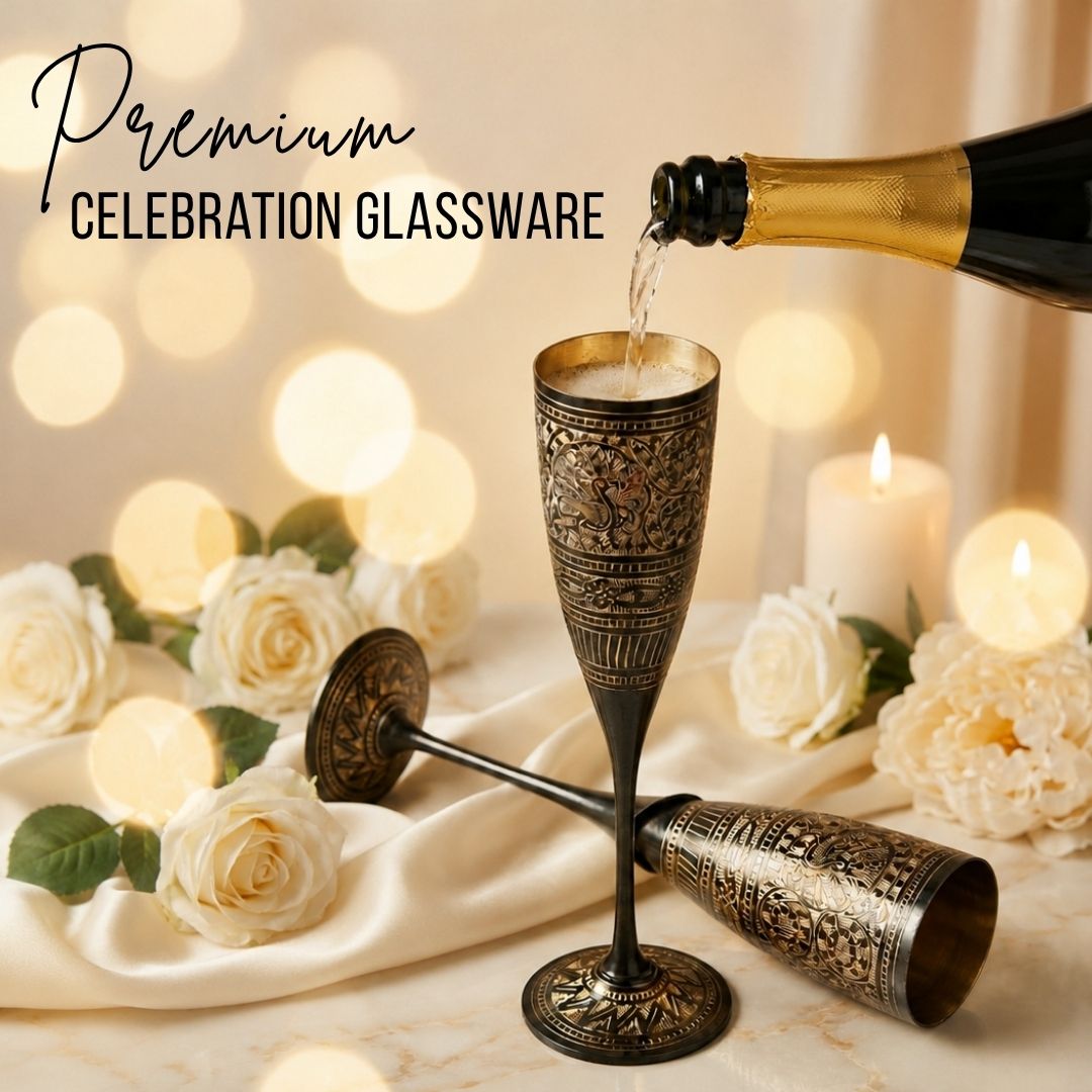 Brass Flutes Set Antique Finish