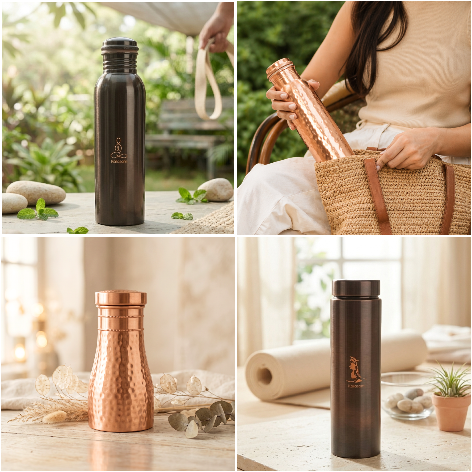 Pure Copper Water Bottle Adiyogi 850 ml