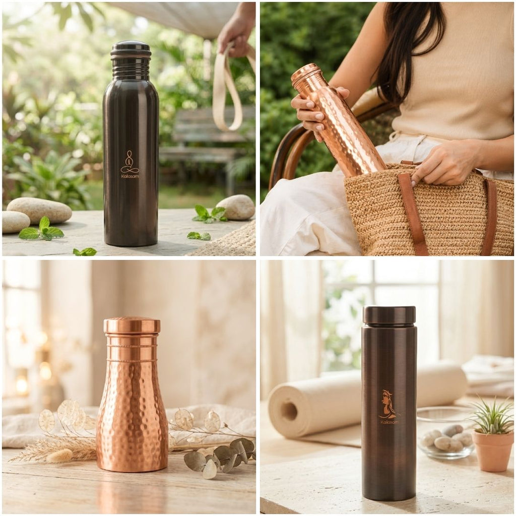 Bedside Pure Copper Water Pot 950 ml