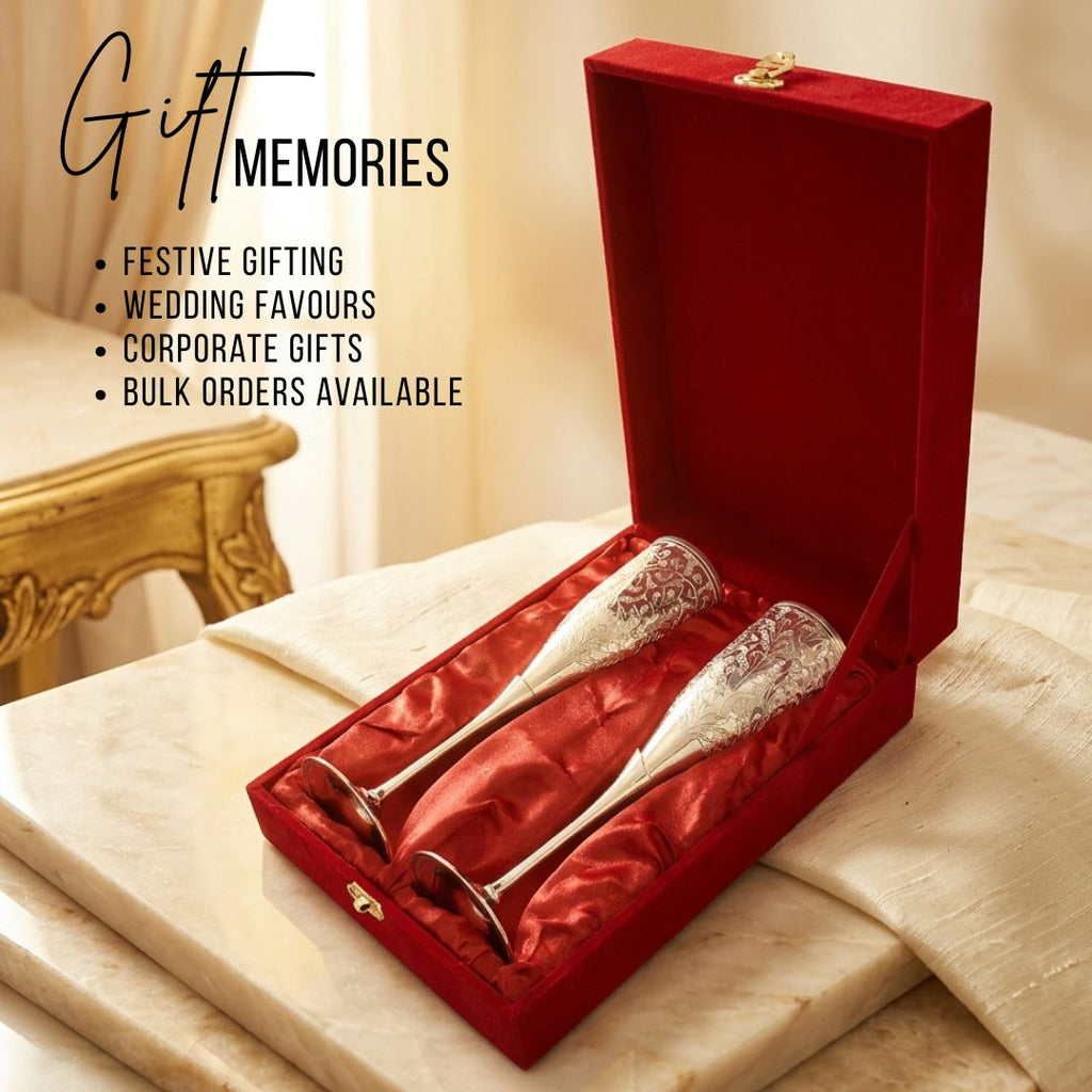 Brass Flutes Set German Silver Coated