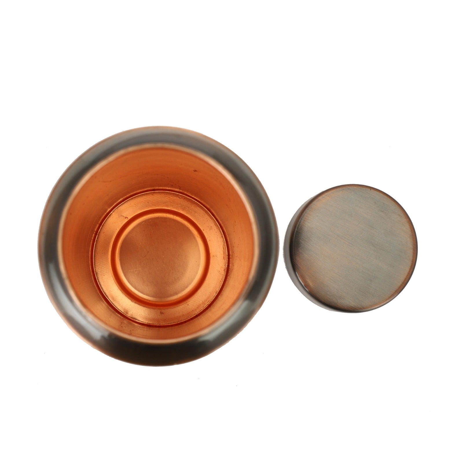 The Kailasam Adiyogi Pure Copper Drinkware Set