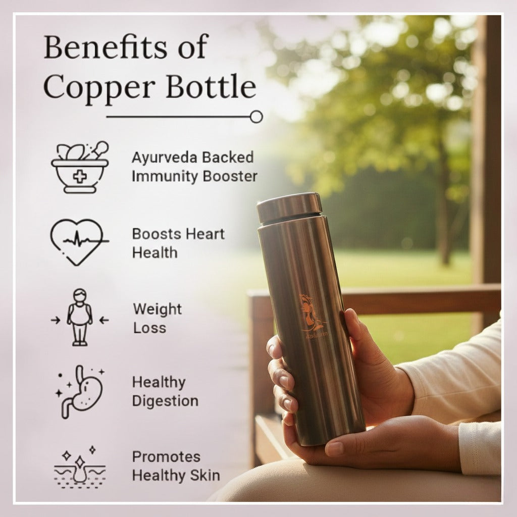 The Kailasam Adiyogi Copper Water Bottle