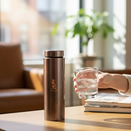 The Kailasam Adiyogi Copper Water Bottle