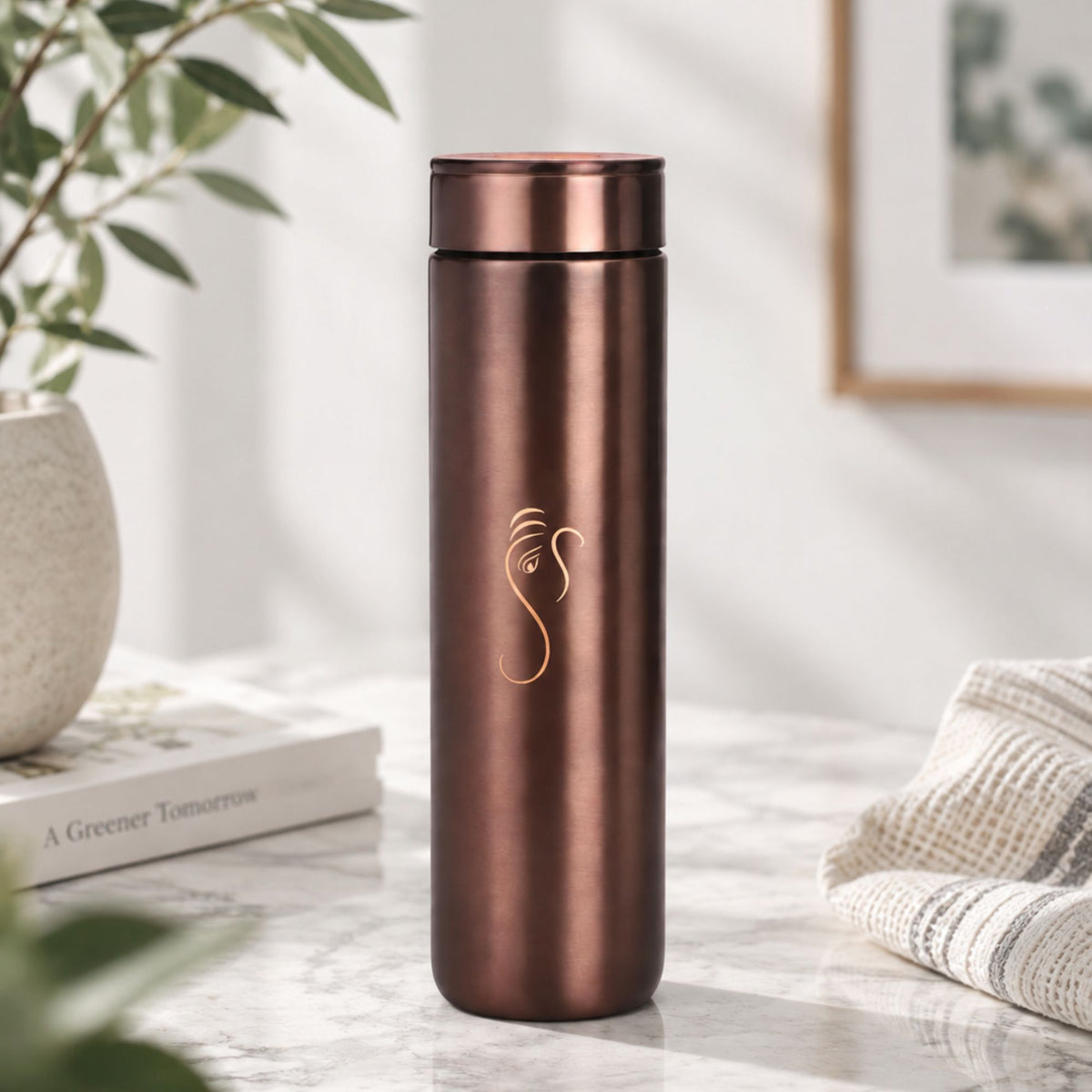 Ananta Aura Pure Copper Water Bottle 1L