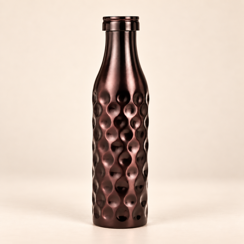 Antique Diamond Pure Copper Water Bottle 950ml