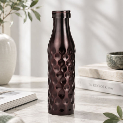 Antique Diamond Pure Copper Water Bottle 950ml