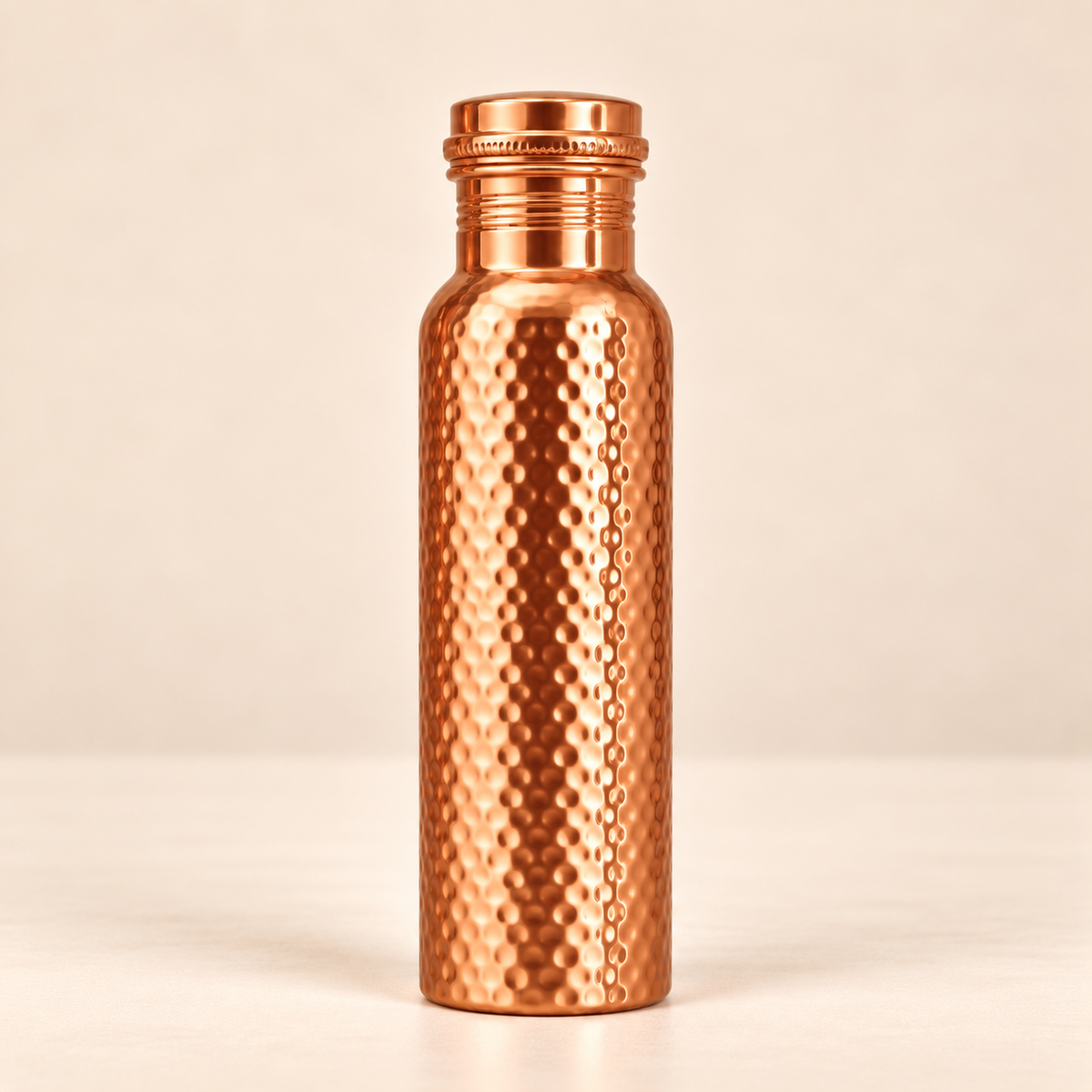 Hammered Pure Copper Water Bottle 950ml