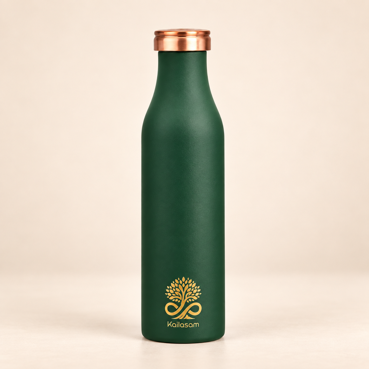 Infinity Green Pure Copper Water Bottle 950ml