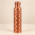 Matt Gold Diamond Pure Copper Water Bottle 950ml