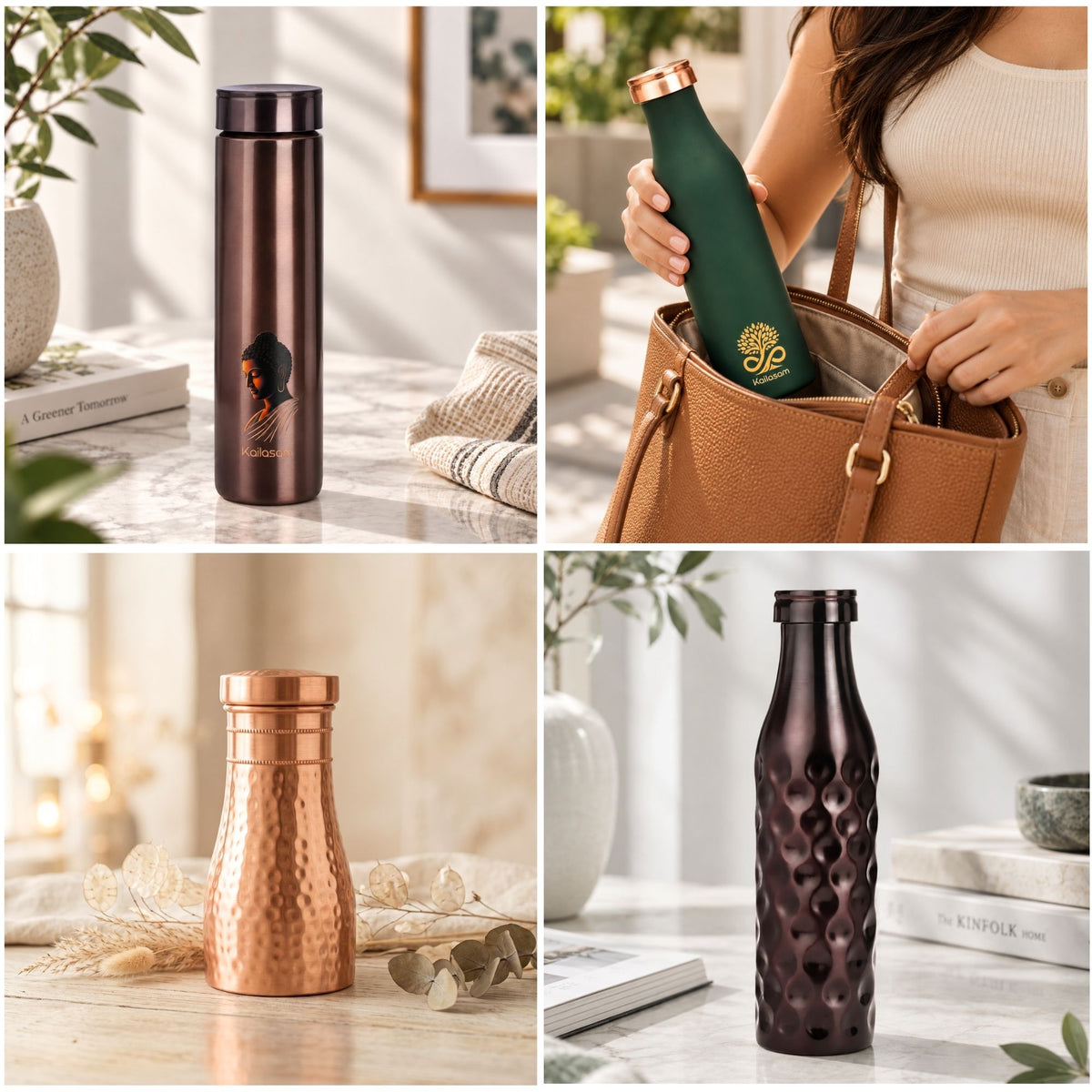 Nirvana Pure Copper Water Bottle 1L